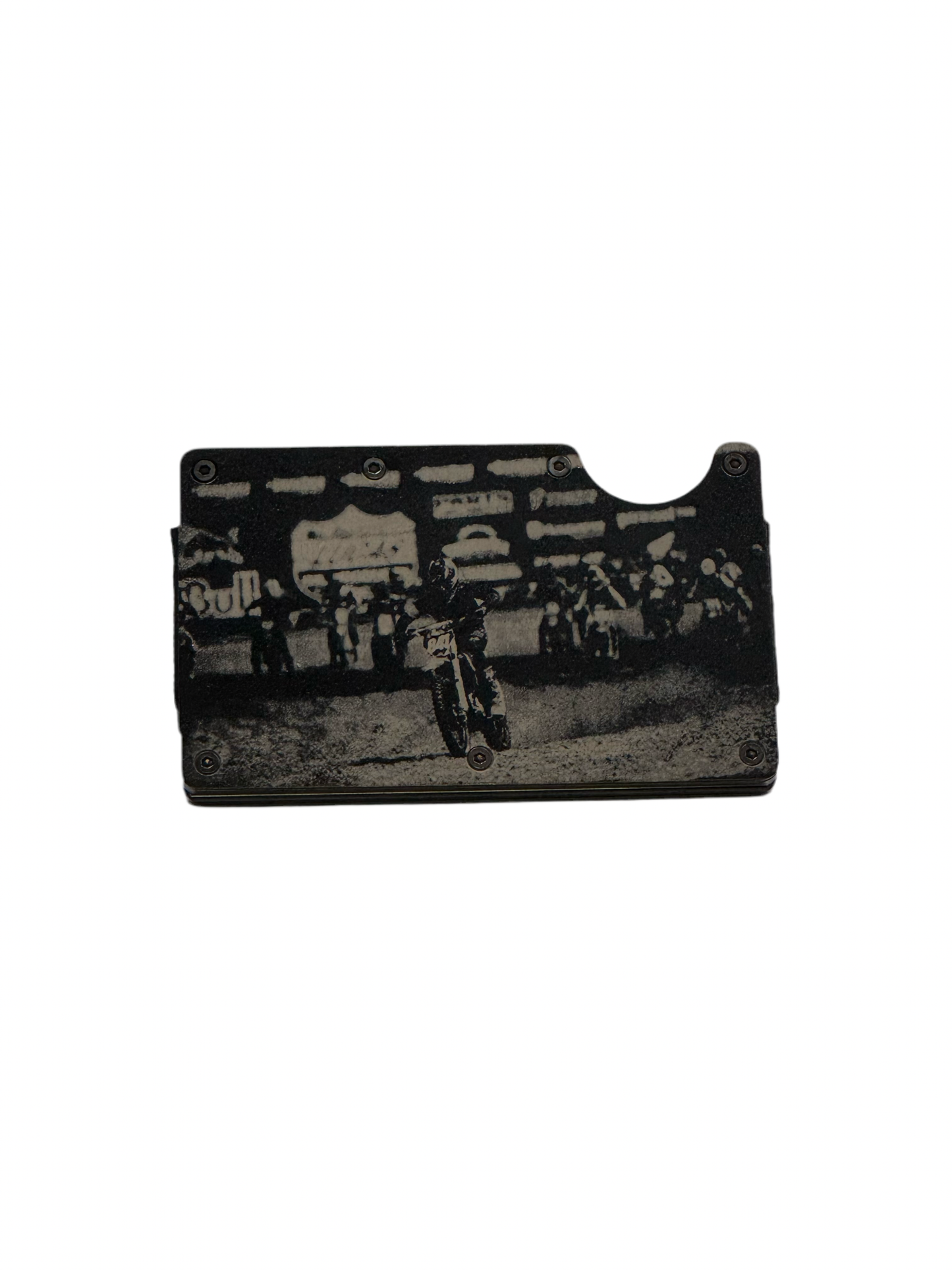 Custom Motocross Photo RFID blocking wallet