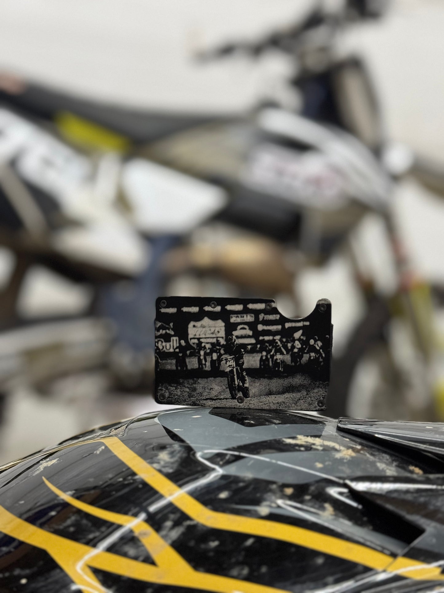 Custom Motocross Photo RFID blocking wallet